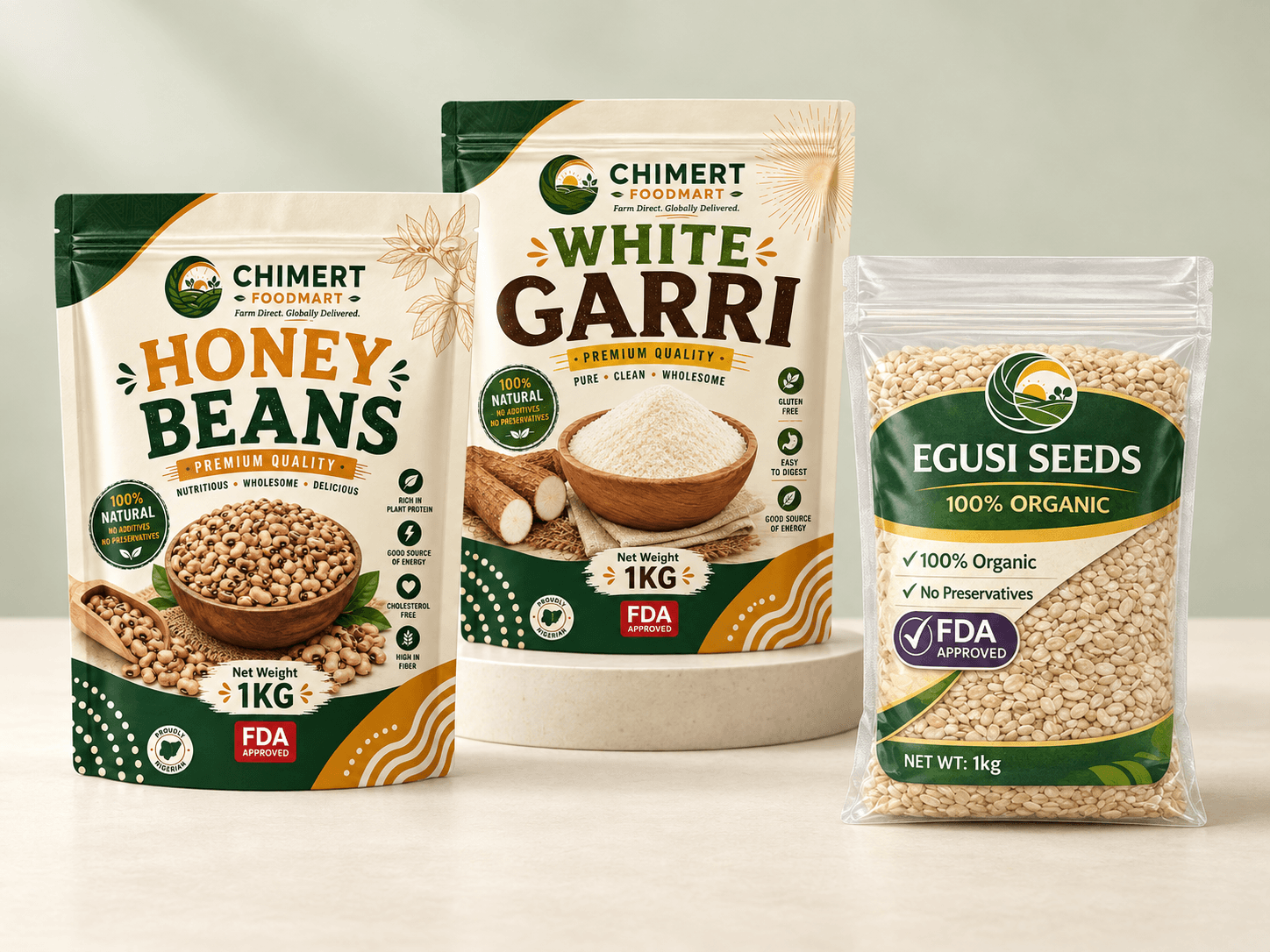 Chimert Food Mart branded product packaging